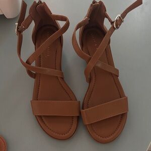 Kelly & Katie Tan Strappy Sandals